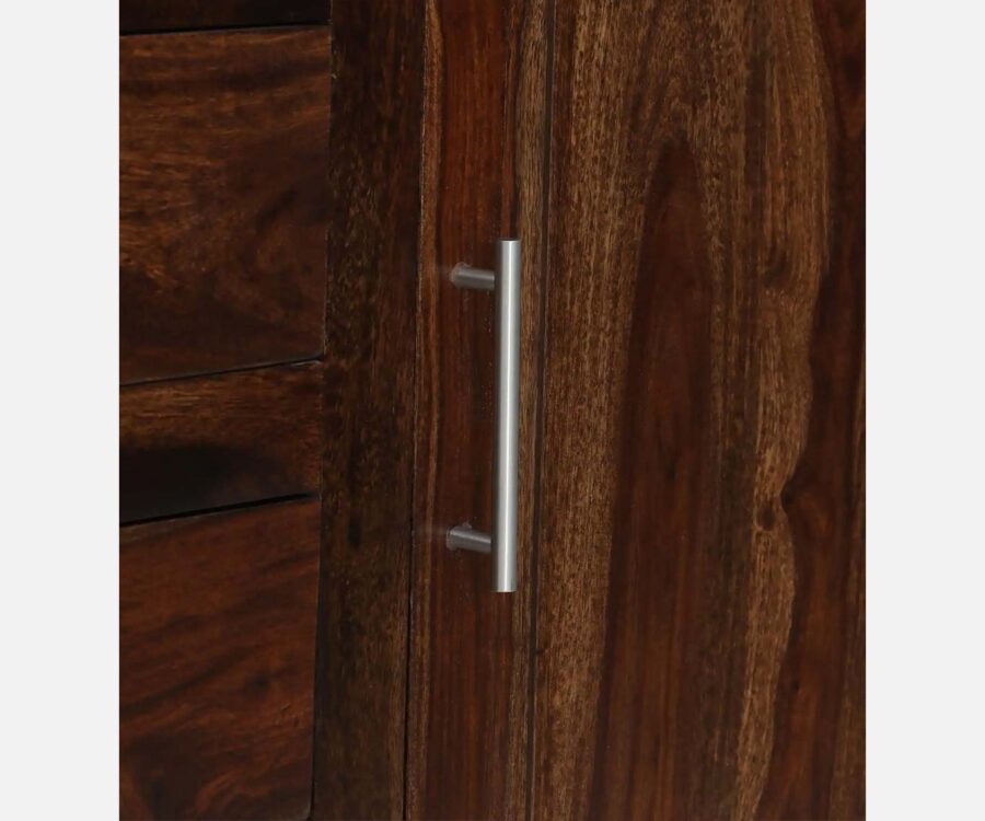 Panelo | Solid Wood Sideboard | with 2 Drawer and 2 Door | SL Natural Finish - Image 8