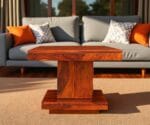 Cuba | Center Table | With One Door | Honey Finish