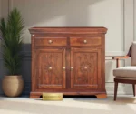 Sikhar Sideboard 2 Door 2 Drawer Honey Finish