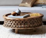 Carvo | Round Center Table | Natural Finish