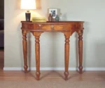 D Console Table | With One Drawer | Honey Finish