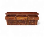 Digmond | Solid Wood Sideboard | with 3 Door and 3 Drawer | Honey Finish - Image 2