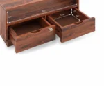 Manik | Center Table | With 2 Drawer | Honey Finish - Image 5