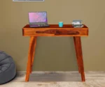 Trapo | Solid Wood Study | With Drawer Storage | Honey Finish