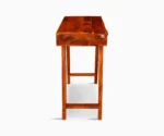 Trapo | Solid Wood Study | With Drawer Storage | Honey Finish - Image 4