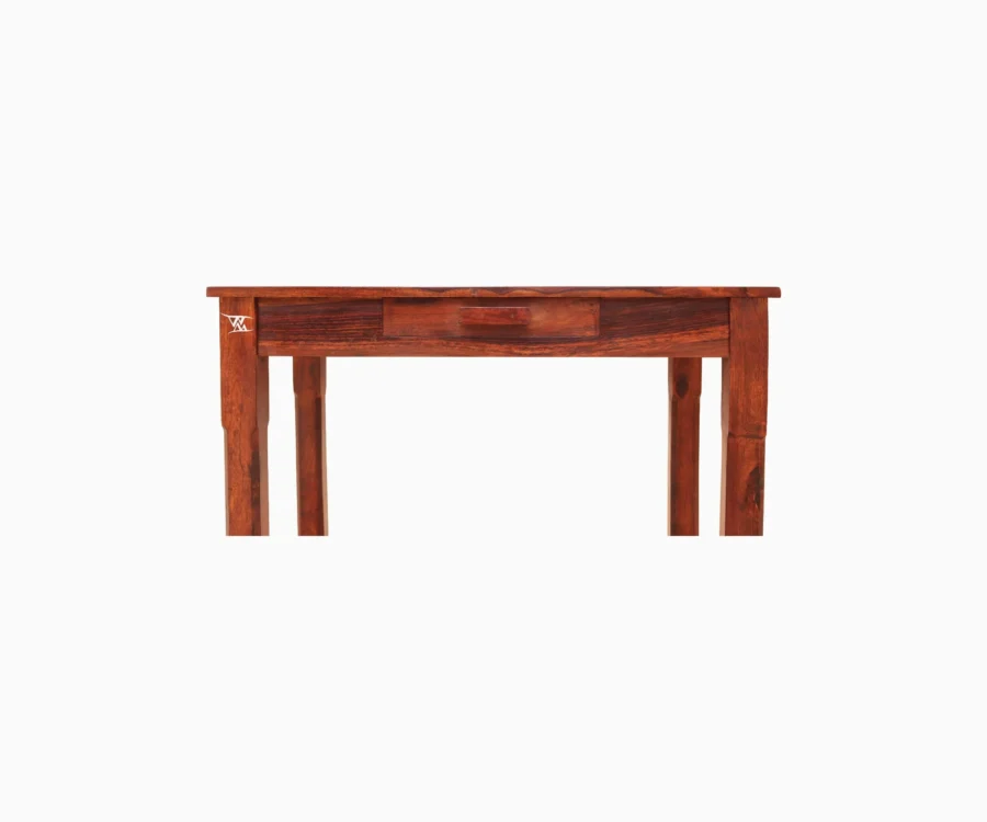 Rustika | Solid Wood Study | With Drawer Storage | Honey Finish - Image 6