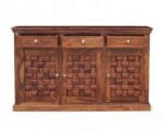 Niware Sideboard with 3 door and 3 Drawer Honey Finish - Image 8