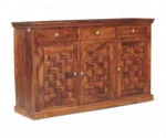 Niware Sideboard with 3 door and 3 Drawer Honey Finish - Image 6