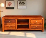 Roma Tv Unit | With 4 Drawer | Honey Finish