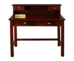 Macow Study Table | With 5 Drawer Storage | Honey Finish - Image 2