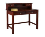 Macow Study Table | With 5 Drawer Storage | Honey Finish - Image 4