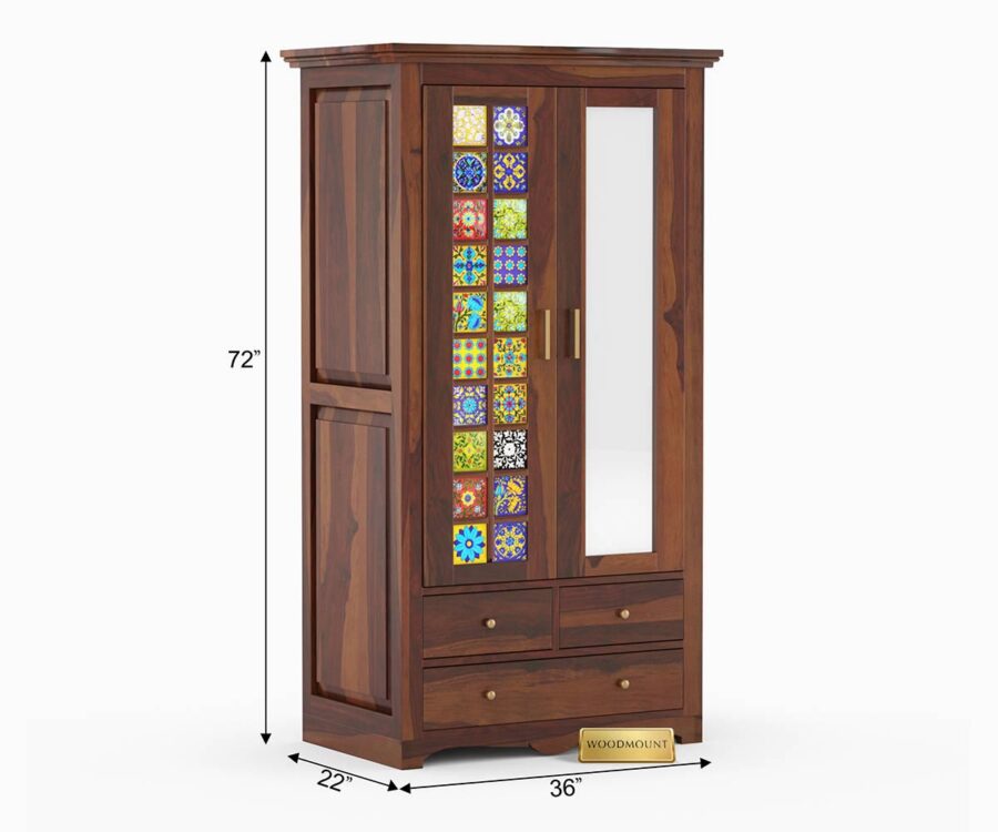Sheesham Wood Wardrobe by Woodmount