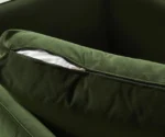 Snoffia Forest Green Loveseat – Plush Cushion 2-Seater Sofa with Modern Frame Design - Image 6