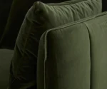 Snoffia Forest Green Loveseat – Plush Cushion 2-Seater Sofa with Modern Frame Design - Image 4
