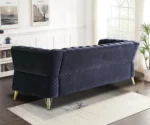 Willowyn Premium Chesterfield Rich Black Velvet Sofa – 3-Seater | GOCOSY Luxury Series - Image 5