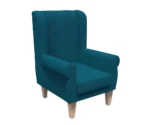 Ebern Wing Chair Royal Blue - Image 3