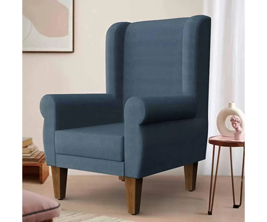 Ebern Wing Chair (Sailor Blue) - Image 1