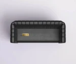 Verdant Luxe Velvet Sofa – Elegant Channel Tufted Design in Midnight Black Color - Image 7