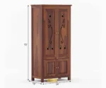 Ganesh Mandir | Wood Temple | Brown Finish - Image 6