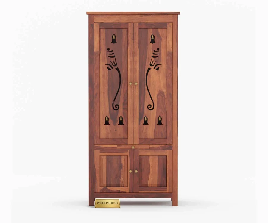 Ganesh Mandir | Wood Temple | Honey Finish - Image 2