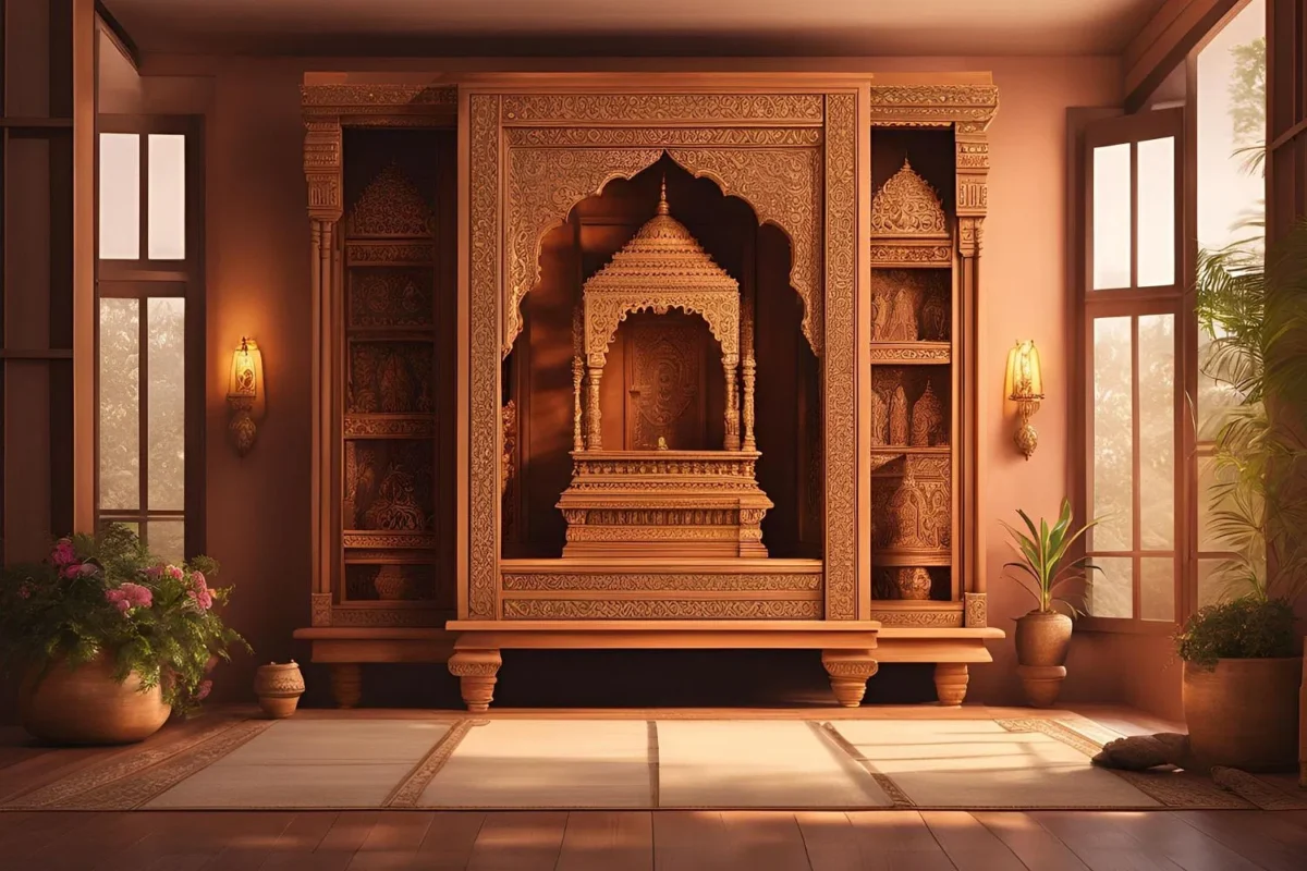 Woodmount wooden mandir