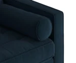Coloniax Modern Navy Blue Velvet Sofa – Sleek Comfort with Urban Charm - Image 5