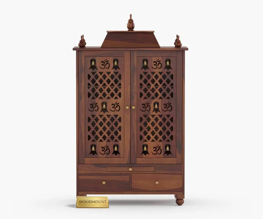OM Bell Mandir | Home Temple | Brown Finish - Image 2