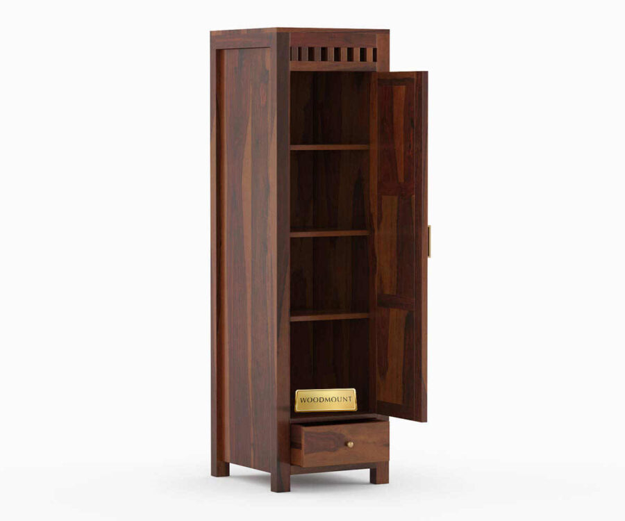 Kuber Wardrobe | 3 Door 3 Drawer | Walnut Finish - Image 4