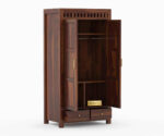 Kuber Wardrobe | 3 Door 3 Drawer | Walnut Finish - Image 6