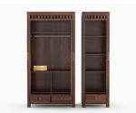 Kuber Wardrobe | 3 Door 3 Drawer | Walnut Finish - Image 5