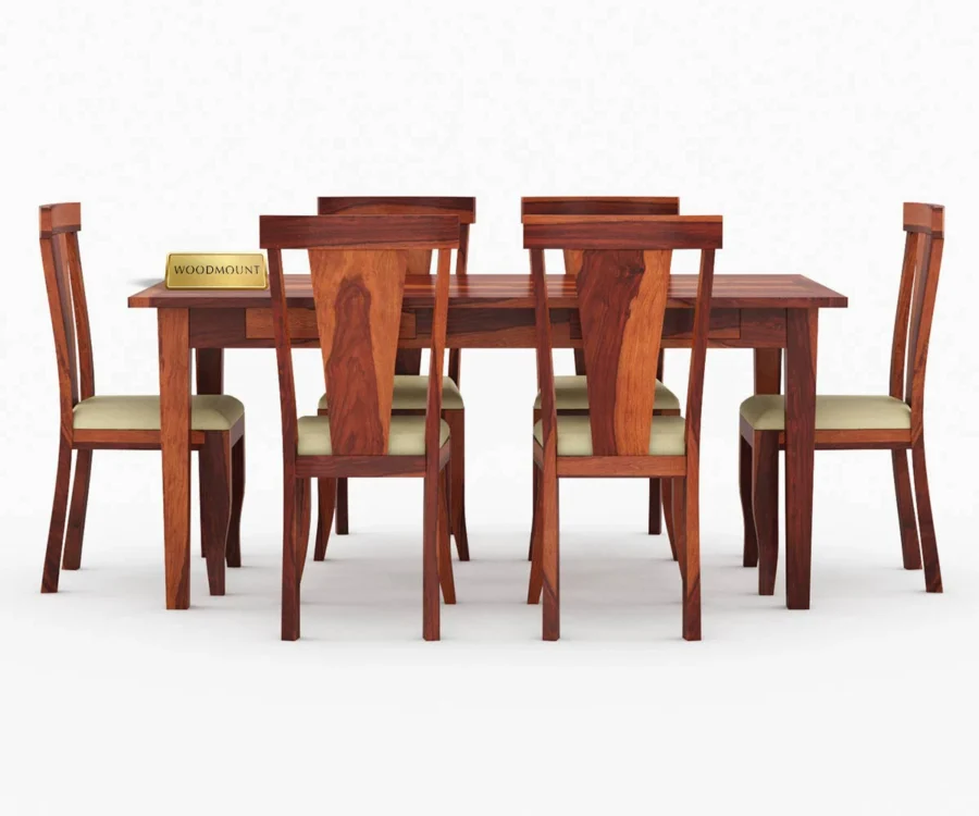 Eclipse | Dining Set | Double Drawer | Honey Finish - Image 3