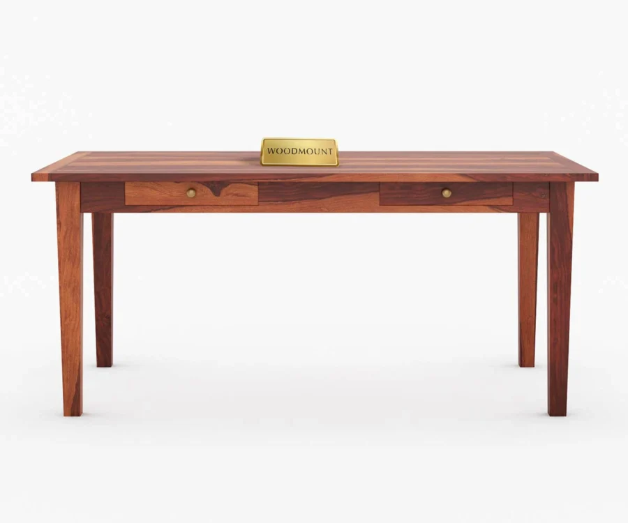 Eclipse | Dining Set | Double Drawer | Honey Finish - Image 6