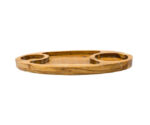 Oval Rosewood Compartment Serving Platter | 39cm x 22cm - Image 3