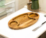Oval Rosewood Compartment Serving Platter | 39cm x 22cm