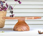 Cake Stand | 12" x 12" x 4.5" | Wooden Dessert Display - Image 2