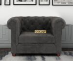 Chesterfield 1 Seater Sofa Grey