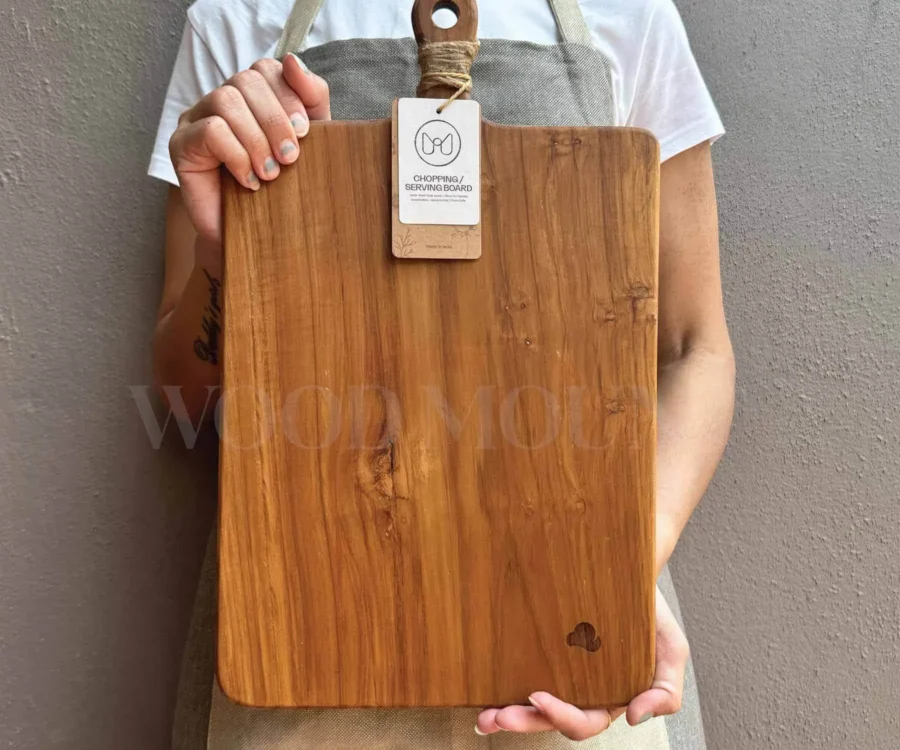 Wooden Serving & Chopping Board | 18" x 9" - Image 3