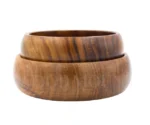 Handcrafted Rosewood Serving Bowl Set | 20cm x 5cm - Image 4
