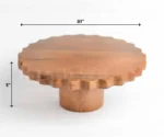 Wooden Cake Stand – 10” x 4” | Rustic Elegance Stand - Image 6