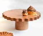 Wooden Cake Stand – 10” x 4” | Rustic Elegance Stand
