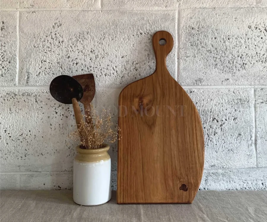 Artisan Teardrop | Wooden Serving Board | 18" x 9" - Image 1