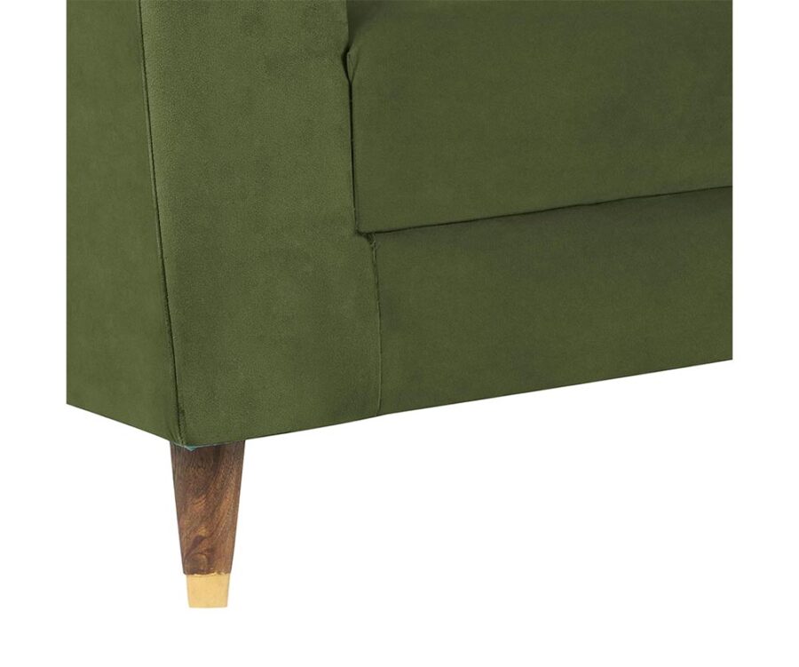 Maximo 1 Seater Sofa Olive Blue - Image 5