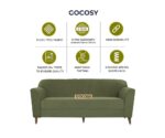 Maximo 3 Seater Sofa Olive Green - Image 7