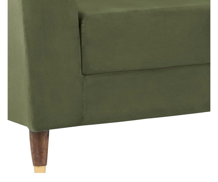 Maximo 3 Seater Sofa Olive Green - Image 3