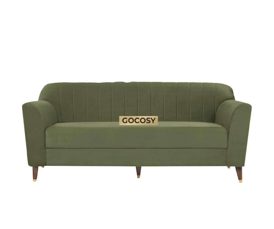Maximo 3 Seater Sofa Olive Green - Image 6