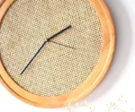Woven Rattan Wall Clock | Mounted Clock | 16’’ x 1.5’’ - Image 2