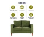 Crosso 2 Seater Sofa Mid Century Forest Green - Image 7