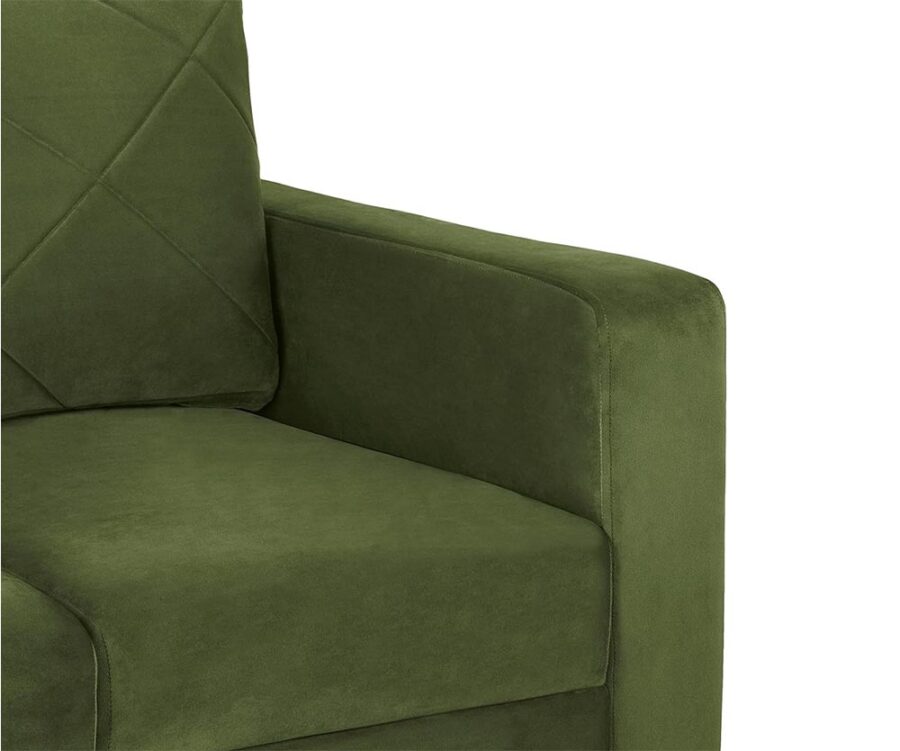 Crosso 2 Seater Sofa Mid Century Forest Green - Image 6