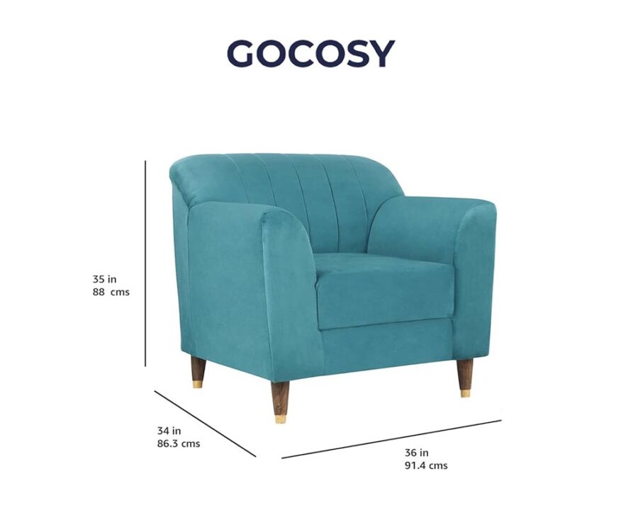 Maximo 1 Seater Sofa Tiffany Blue - Image 8