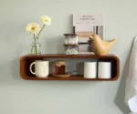 Shesham Wall Shelf | 24"x8"x7" | Hanging Wood Shelf